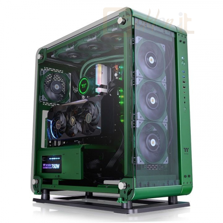 Ház Thermaltake Core P6 Tempered Glass Racing Green - CA-1V2-00MCWN-00