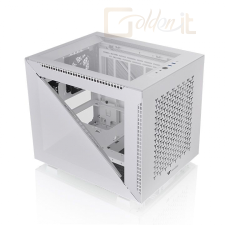 Ház Thermaltake Divider 200 TG Air Snow Tempered Glass White - CA-1V1-00S6WN-01