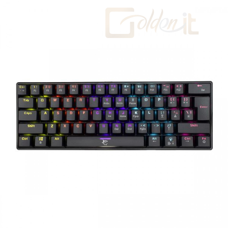 Billentyűzet White Shark GK-2022B Shinobi Blue Switches Mechanical 60% Gaming Keyboard Black HUN - GK-2022B/BL-HU