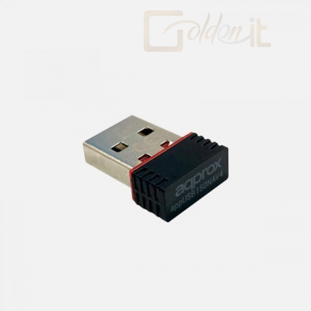 Hálózati eszközök Approx APPUSB150NAV4 Nano USB 2.0 Wifi-N 150Mb - APPUSB150NAV4