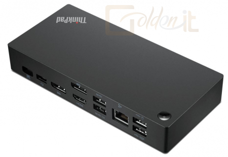 Notebook kiegészitők Lenovo USB-C Docking Station Gen 2 Black - 40AY0090EU
