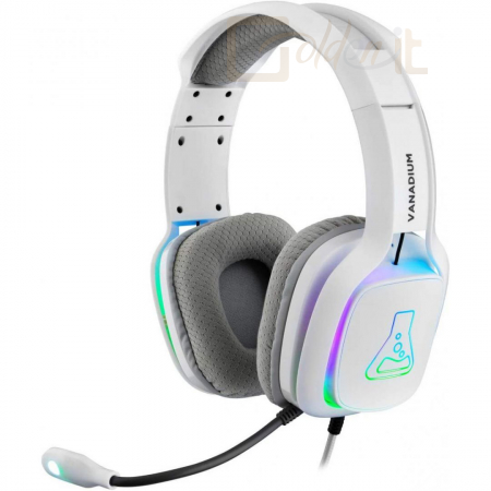 Fejhallgatók, mikrofonok The G-Lab Korp Vanadium Gaming Headset White - KORP-VANADIUM