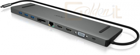 Notebook kiegészitők Acer USB Type-C Docking Station Silver - LC.DCK11.001