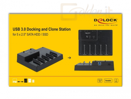 Mobilrack DeLock Docking and Clone Station - 64098