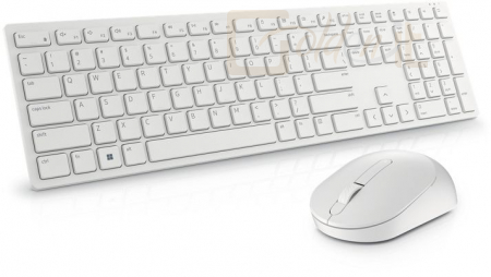Billentyűzet Dell KM5221W Pro Wireless Keyboard and Mouse White - KM5221WWHHUN