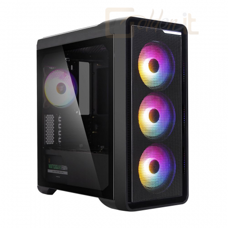 Ház Zalman M3 Plus RGB Tempered Glass Black - M3 PLUS RGB