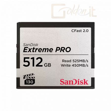 USB Ram Drive Sandisk 512GB Compact Flash 2.0 Extreme Pro - SDCFSP-512G-G46D