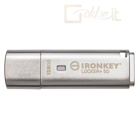 USB Ram Drive Kingston 128GB Ironkey Locker+ 50 USB3.2 Silver - IKLP50/128GB