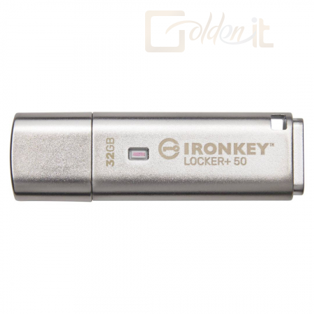 USB Ram Drive Kingston 32GB Ironkey Locker+ 50 USB3.2 Silver - IKLP50/32GB
