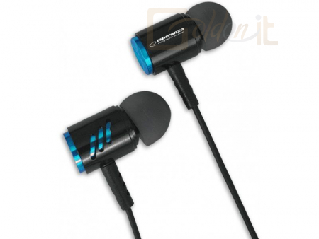 Fejhallgatók, mikrofonok Esperanza EH207KB Headset Black/Blue - EH207KB