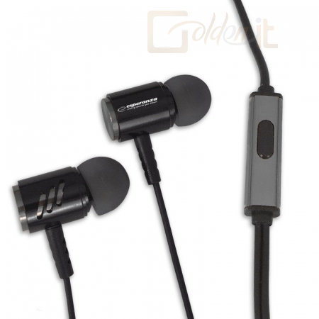 Fejhallgatók, mikrofonok Esperanza EH207KS Headset Black/Grey - EH207KS