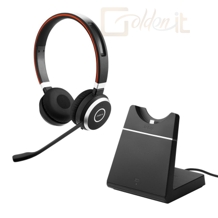 Fejhallgatók, mikrofonok Jabra Evolve 65 SE MS Stereo Bluetooth Headset + Charging Station Black - 6599-833-399