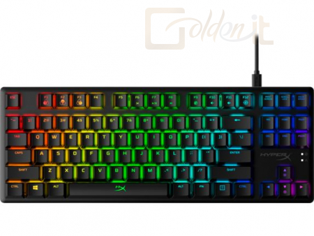 Billentyűzet HP HyperX Alloy Origins Core RGB HX Aqua Switch Mechanical Gaming Keyboard Black US - 4P5P1AA#ABA