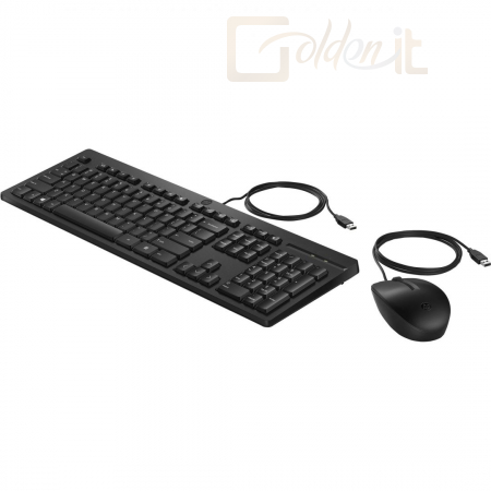 Billentyűzet HP 225 Wired Keyboard & mouse Black HU - 286J4AA#AKC