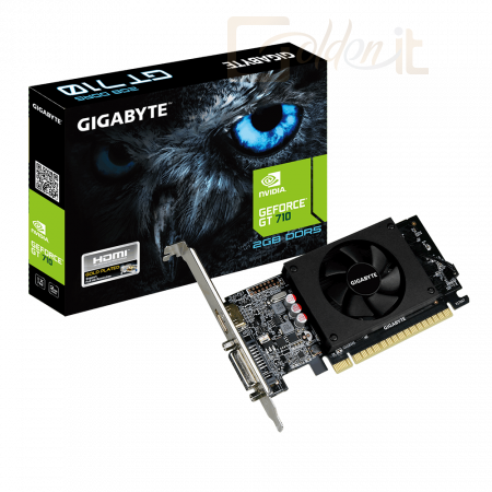 Videókártya Gigabyte GT710 2GB DDR5 GV-N710D5-2GL - GV-N710D5-2GL