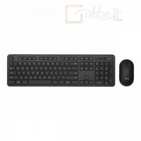 Billentyűzet Asus CW100 Wireless Keyboard + Mouse Black HU - CW100 KEYBOARD+MOUSE/BK/HU
