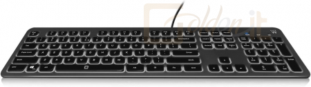 Billentyűzet Ewent EW3268 Wired Keyboard with backlight Black IT - EW3268