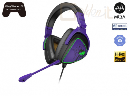 Fejhallgatók, mikrofonok Asus ROG Delta S EVA Edition Gaming Headset Purple - ROG DELTA S EVA EDITION
