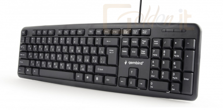 Billentyűzet Gembird KB-U-103 Standard keyboard Black RU - KB-U-103-RU