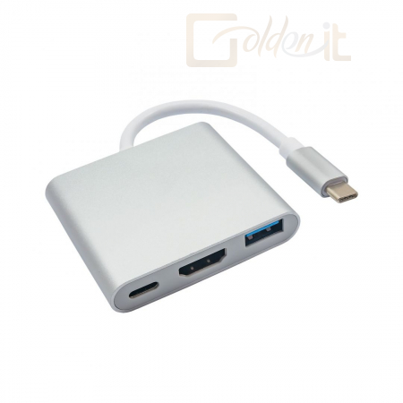 Notebook kiegészitők Akyga AK-AD-57 USB type C / USB 3.0 / USB type C / HDMI Hub - AK-AD-57