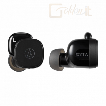 Fejhallgatók, mikrofonok Audio-technica ATH-SQ1TW Wireless Headset Black - ATH-SQ1TWBK