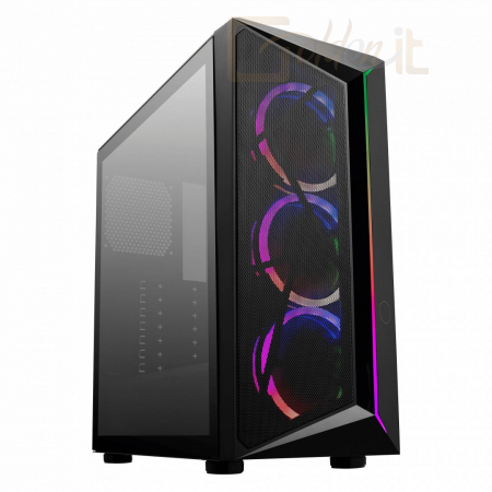 Ház Cooler Master CMP 510 ARGB Tempered Glass without ODD Black - CP510-KGNN-S00
