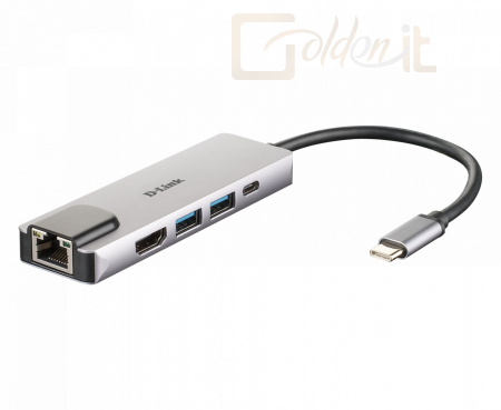 Notebook kiegészitők D-Link DUB-M520 5-in-1 USB-C Hub with HDMI/Ethernet and Power Delivery - DUB-M520