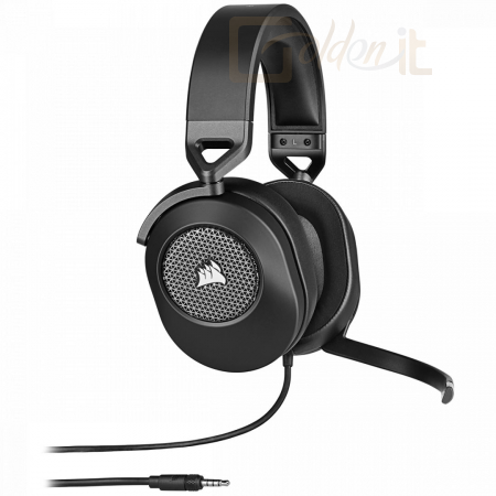 Fejhallgatók, mikrofonok Corsair HS65 Surround Gaming Headset Carbon - CA-9011270-EU