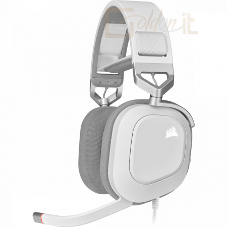 Fejhallgatók, mikrofonok Corsair HS80 RGB Gaming Headset White - CA-9011238-EU