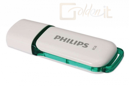 USB Ram Drive Philips 8GB USB 2.0 Snow Edition White/Green - SPHUSE08