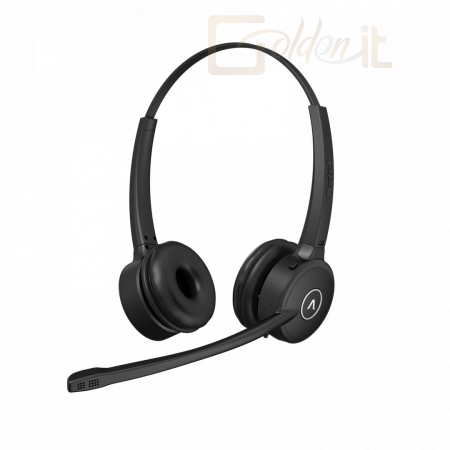 Fejhallgatók, mikrofonok Axtel Prime X1 duo Wireless Headset Black - AXH-PRX1D