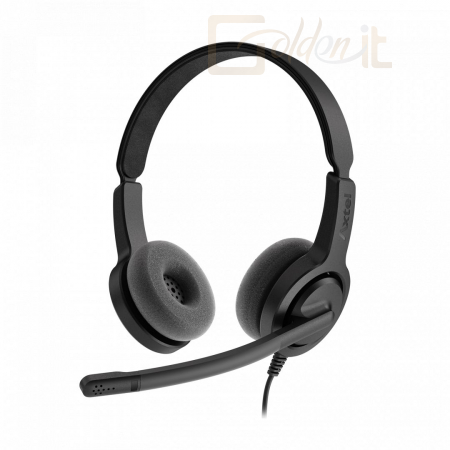 Fejhallgatók, mikrofonok Axtel Voice PC28 HD duo NC Headset Black - AXH-V28PCD