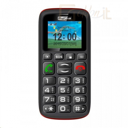 Mobil készülékek Maxcom MM428BB DualSIM Black/Red - MM428BB
