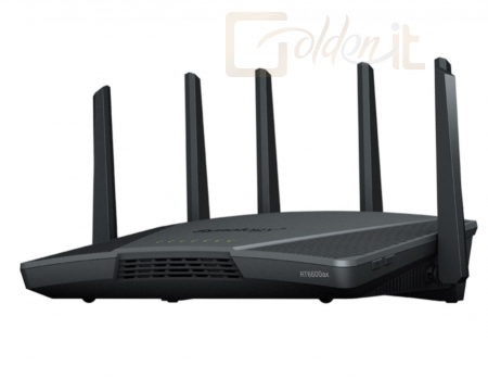 Hálózati eszközök Synology RT6600ax Háromsávos Wi-Fi 6-os router Black - RT6600ax