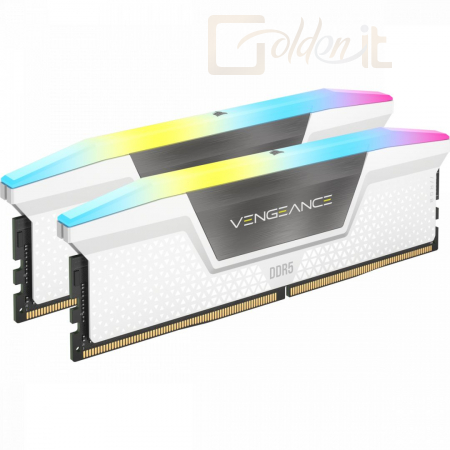 RAM Corsair 32GB DDR5 5200MHz Kit(2x16GB) Vengeance RGB White - CMH32GX5M2B5200C40W