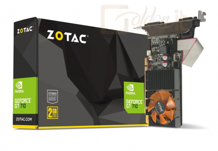 Videókártya Zotac GeForce GT 710 2GB DDR3 - ZT-71310-10L