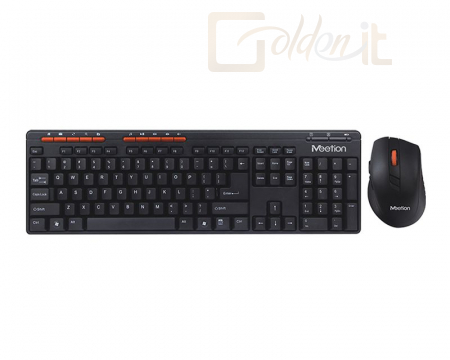 Billentyűzet Meetion 4100 Wireless billentyűzet + egér Black HU - MT-4100