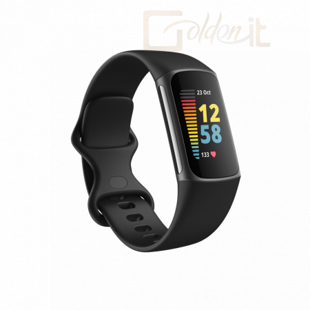 Okosóra Fitbit Charge 5 Black with Graphite Stainless Steel - FB421BKBK