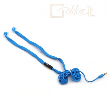 Fejhallgatók, mikrofonok Platinet Shoelace Earphones Headset Blue - FH2112BL