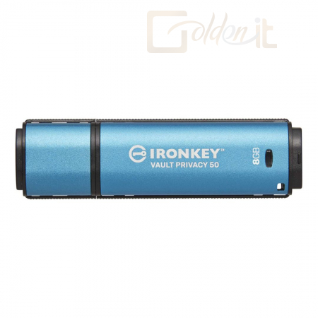 USB Ram Drive Kingston 8GB IronKey Vault Privacy 50 Blue - IKVP50/8GB