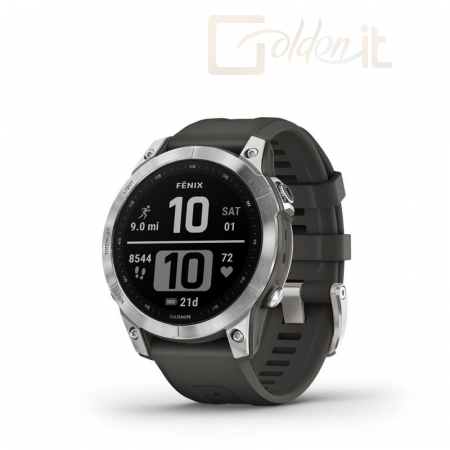 Okosóra Garmin fenix 7 Silver with Graphite Band - 010-02540-01