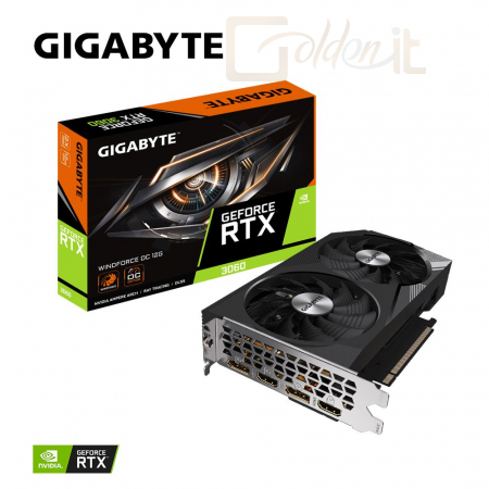 Videókártya Gigabyte RTX 3060 WINDFORCE OC 12G - GV-N3060WF2OC-12GD