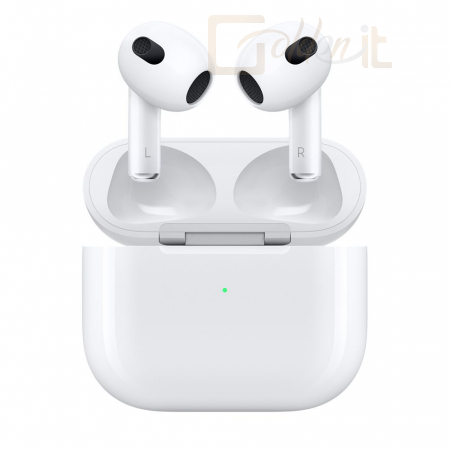 Fejhallgatók, mikrofonok Apple AirPods3 with Lightning Charging Case White - MPNY3