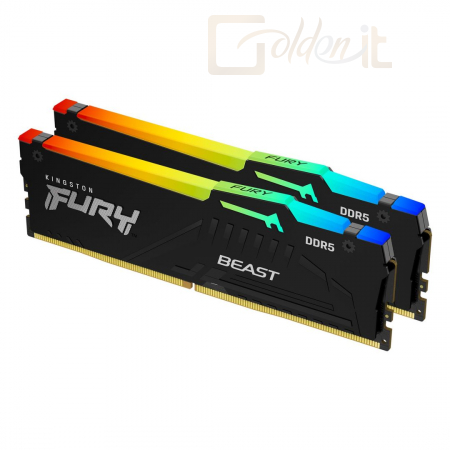 RAM Kingston 32GB DDR5 5600MHz Kit(2x16GB) Fury Beast RGB Black - KF556C36BBEAK2-32