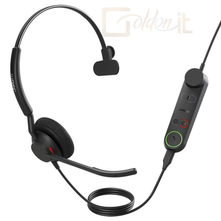 Fejhallgatók, mikrofonok Jabra Engage 50 II UC Mono Headset + Control Unit Black - 5093-299-2219