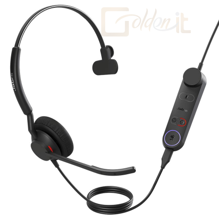 Fejhallgatók, mikrofonok Jabra Engage 50 II MS Mono Headset + Control Unit Black - 5093-299-2159