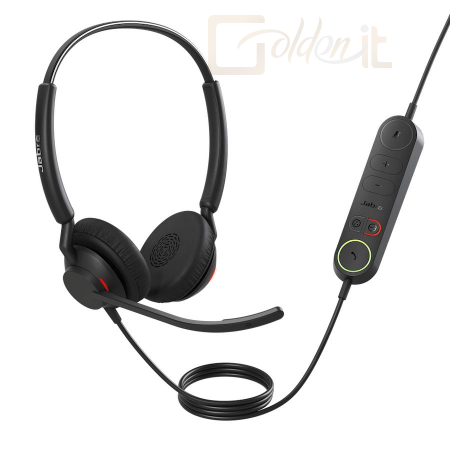 Fejhallgatók, mikrofonok Jabra Engage 40 UC Stereo Headset + Control Unit Black - 4099-419-279