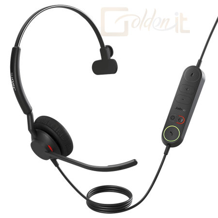 Fejhallgatók, mikrofonok Jabra Engage 40 UC Mono Headset + Control Unit Black - 4093-419-279