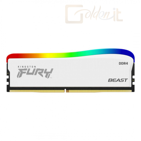 RAM Kingston 16GB DDR4 3200MHz Fury Beast RGB SE White - KF432C16BWA/16