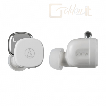 Fejhallgatók, mikrofonok Audio-technica ATH-SQ1TWWH True Wireless Bluetooth Headset White - ATH-SQ1TWWH